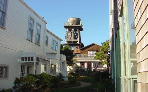 Fort Bragg shopping and water tower