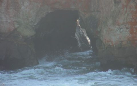 Fort Bragg beach cave